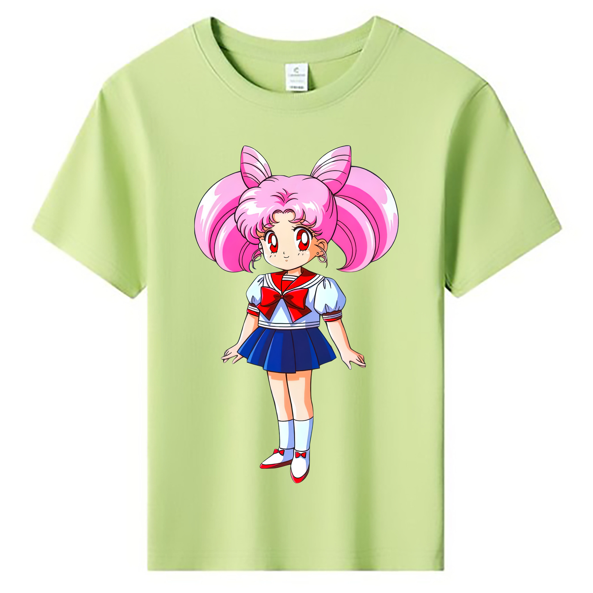 （画像用） 美少女戦士セーラームーン ちびうさ Sailor Moon Chibiusa Tsukino Usagi Small Lady Serenity 綿100％キッズTシャツ（フロントプリント）